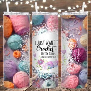 I just want to crochet metal insulated tumbler